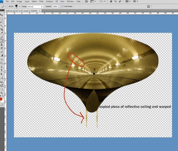 Creation of Golden Balloon: Step 2